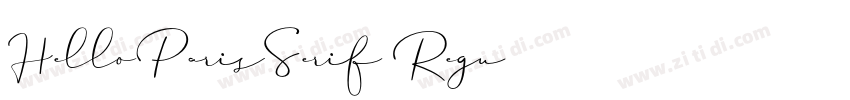 HelloParisSerif Regu字体转换